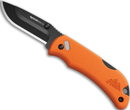 Outdoor Edge RazorMini Folding Knife 2-1/5" Drop Point Blade Orange - Image 5