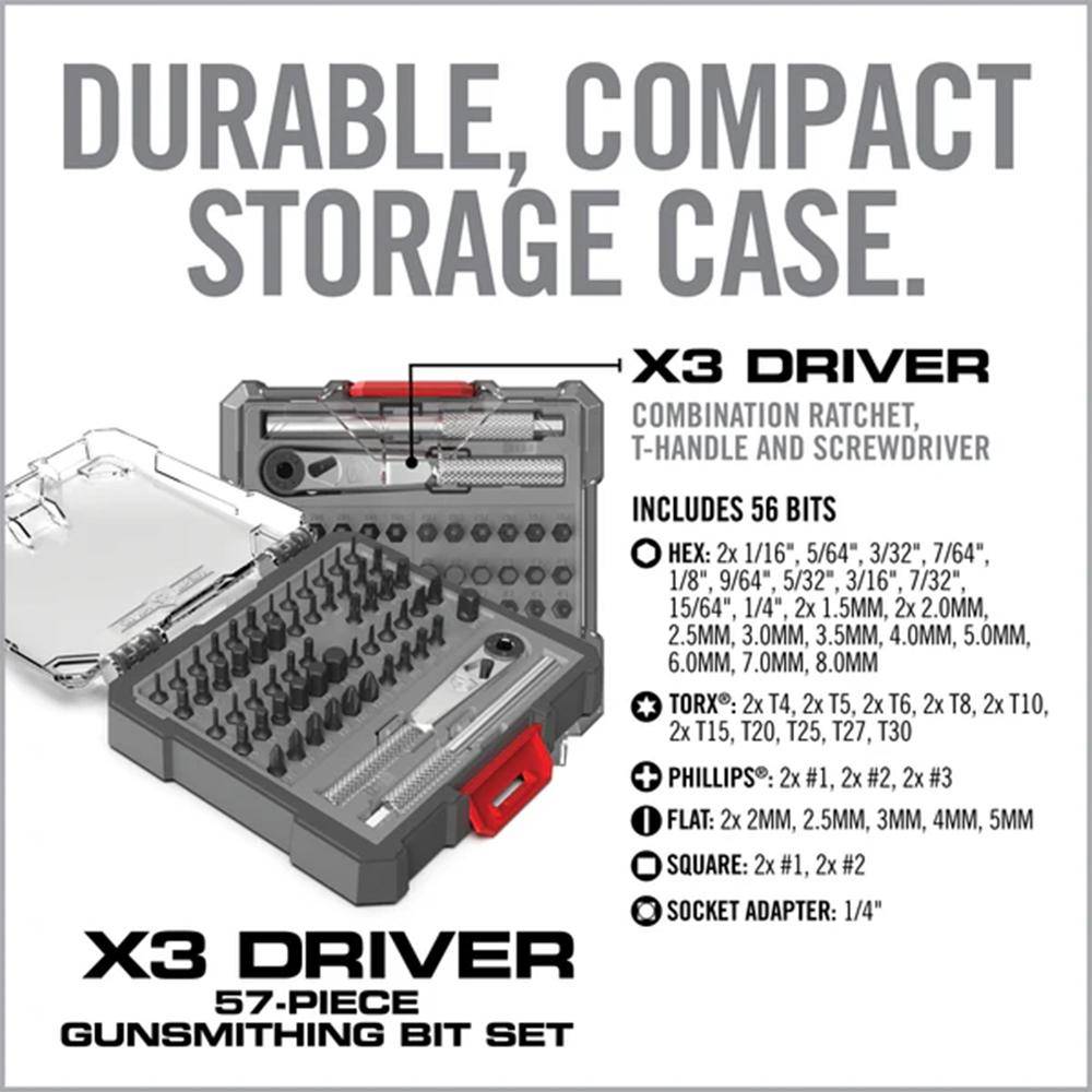 Real Avid X3 Driver 57-Piece Gunsmithing Bit Set - Image 3