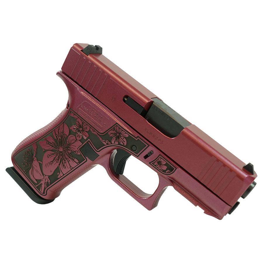 Glock 43X "Cherry Blossom" Medusa Pink Handgun 9mm Luger 10rd Magazines (2) 3.4" Barrel Accessory Grip Rail USA Made - Image 3