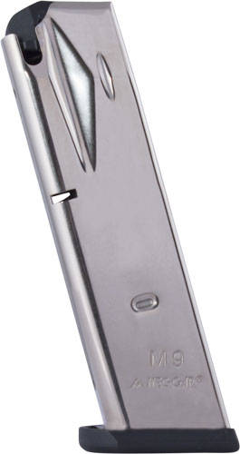 Mec-Gar Beretta 92FS 2G 92X / M9 Handgun Magazine Nickel 9mm Luger 15/rd - Image 2