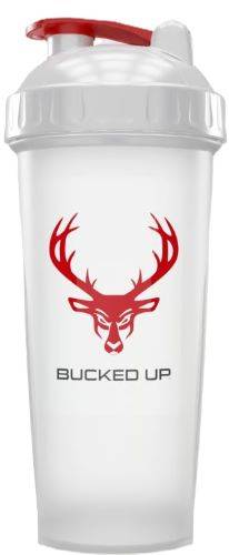 BUCKED UP SHAKER 28OZ WHITE &