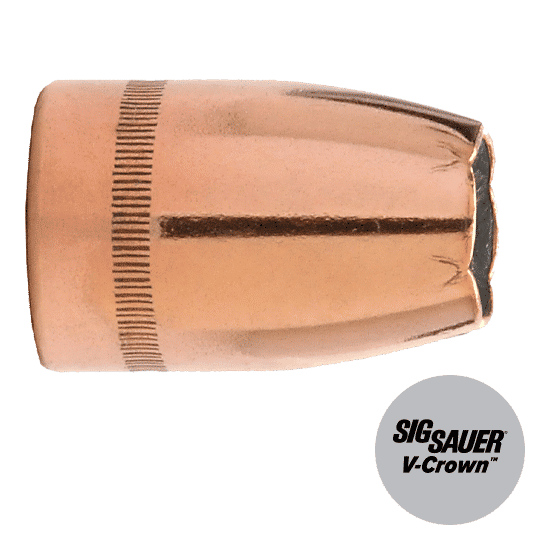 Sig Sauer V-Crown By Sierra Handgun Bullets 9mm .355" 124 gr. JHP Sig Sauer V-Crown 500/ct
