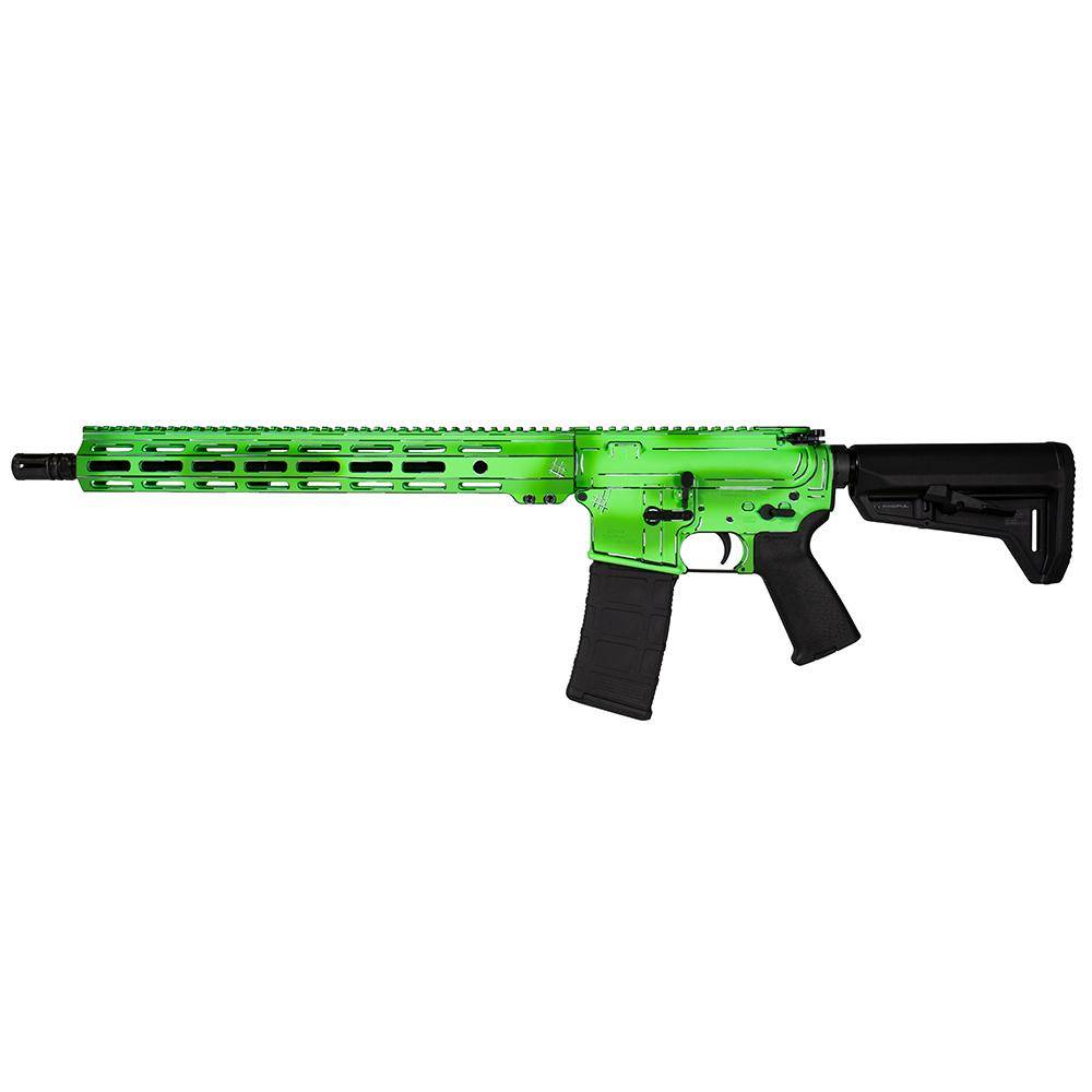 Shark Coast Tactical "Anime- Green" Rifle 5.56mm 10rd Magazine 16" Barrel 15" M-LOK Handguard California Compliant - Image 2
