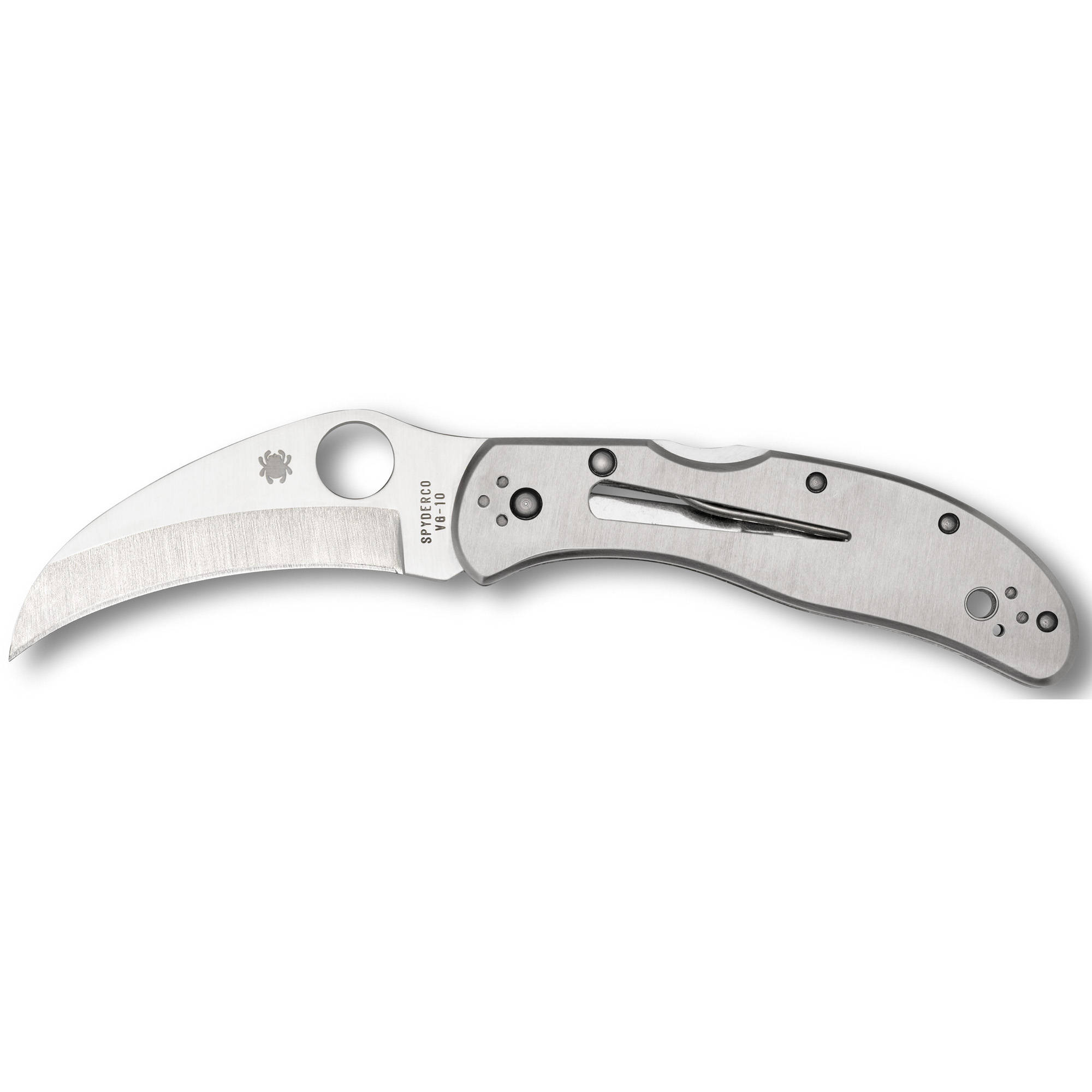 SPYDERCO HARPY CLIPIT SS 2.75" SILV