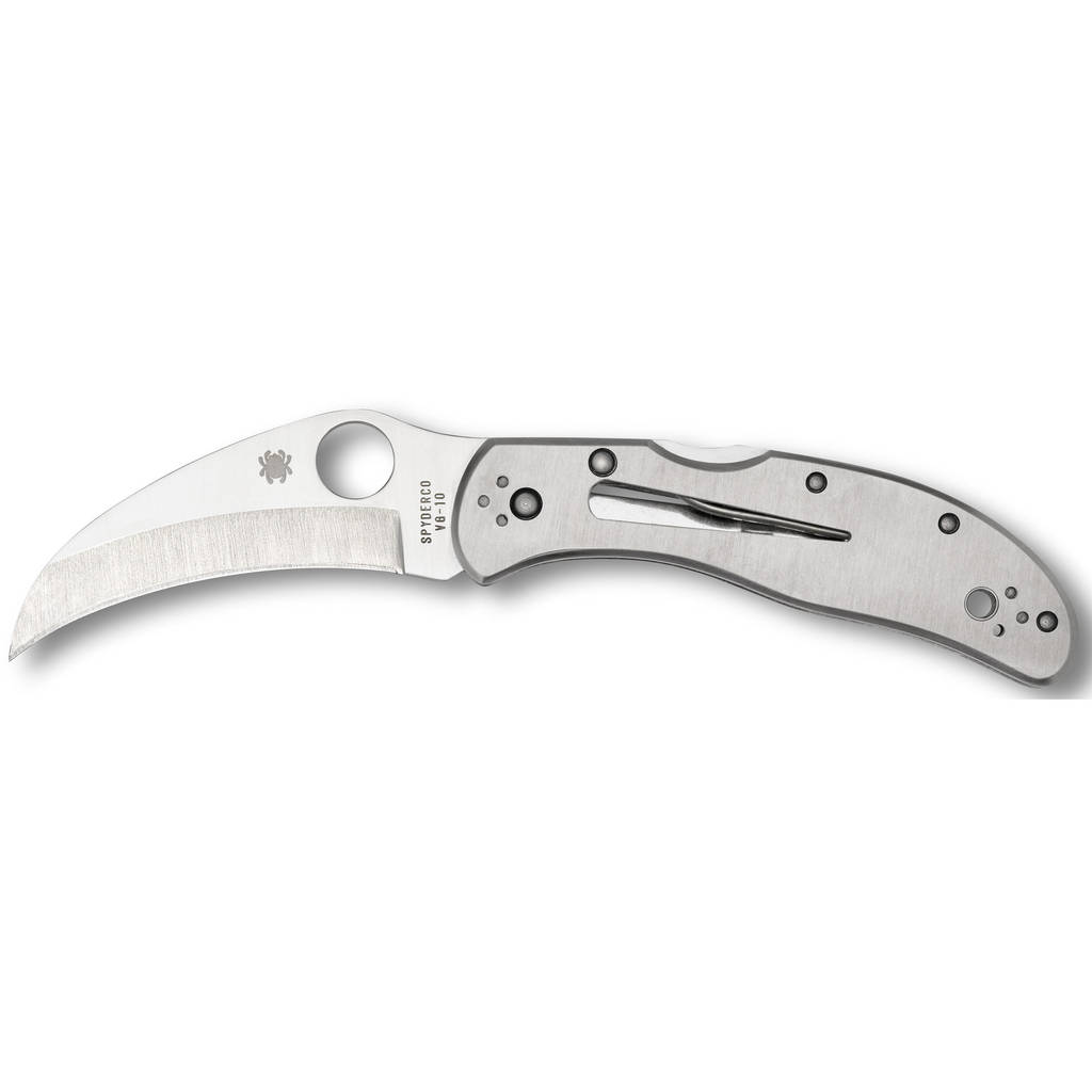 SPYDERCO HARPY CLIPIT SS 2.75" SILV