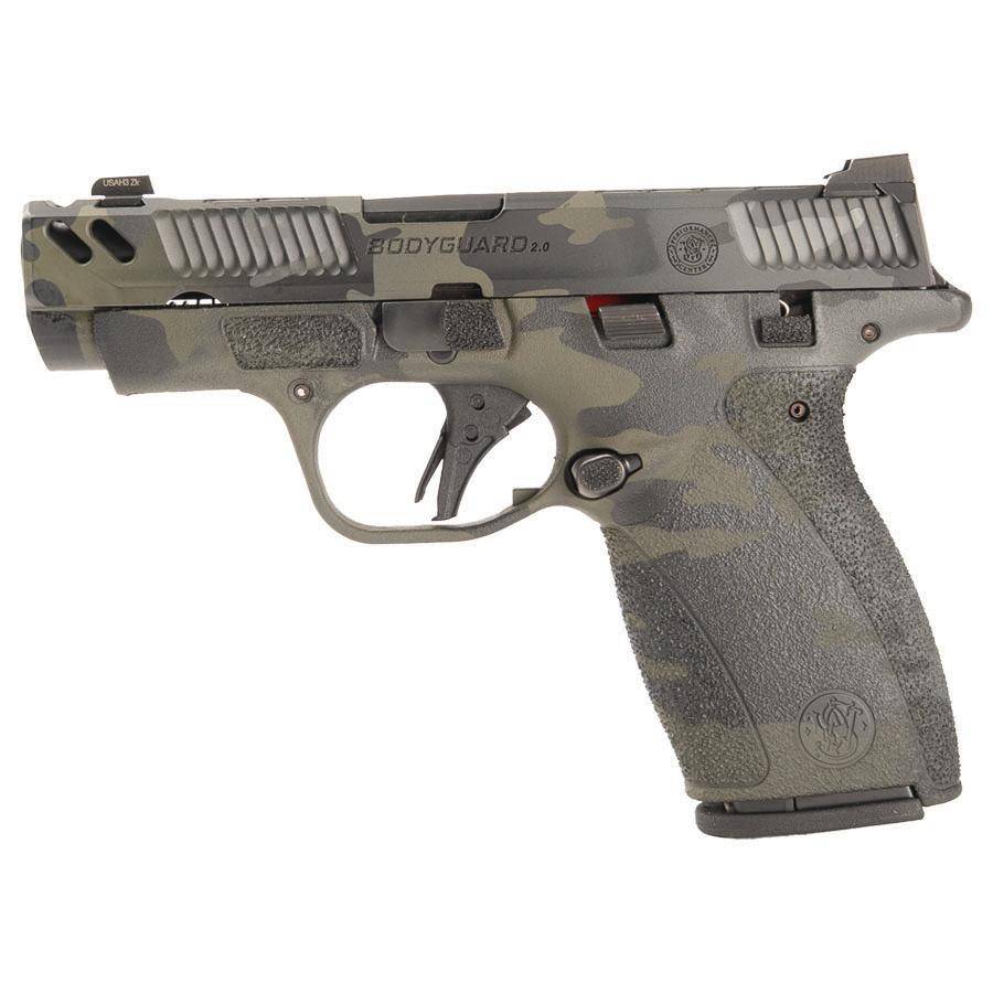 S&W PC Bodyguard 2.0 Carry Comp Handgun .380 Auto 10(1)&12(1)rd Magazines 3.1? Ported Barrel Manual Safety Black Multicam Finish - Image 5