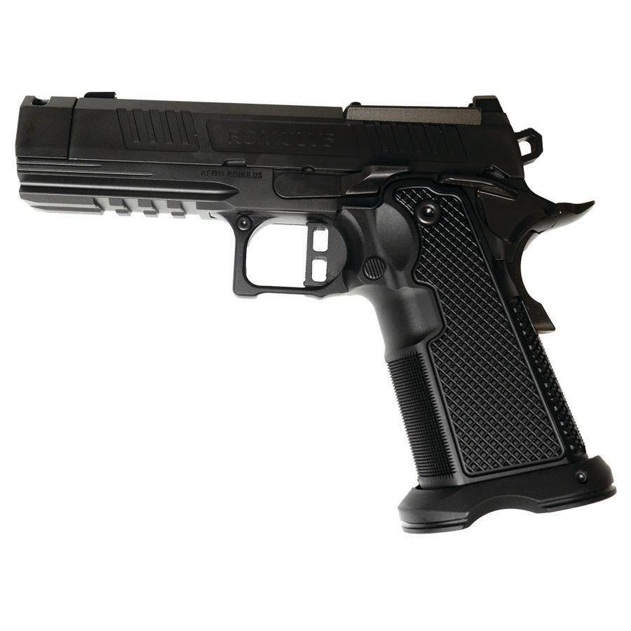 Alpha Foxtrot AF1911-Romulus MOS Adapter Handgun 9mm Luger 17(1) & 20rd(1) Magazines 3.5" Comp Threaded Barrel DLC Black - Image 4