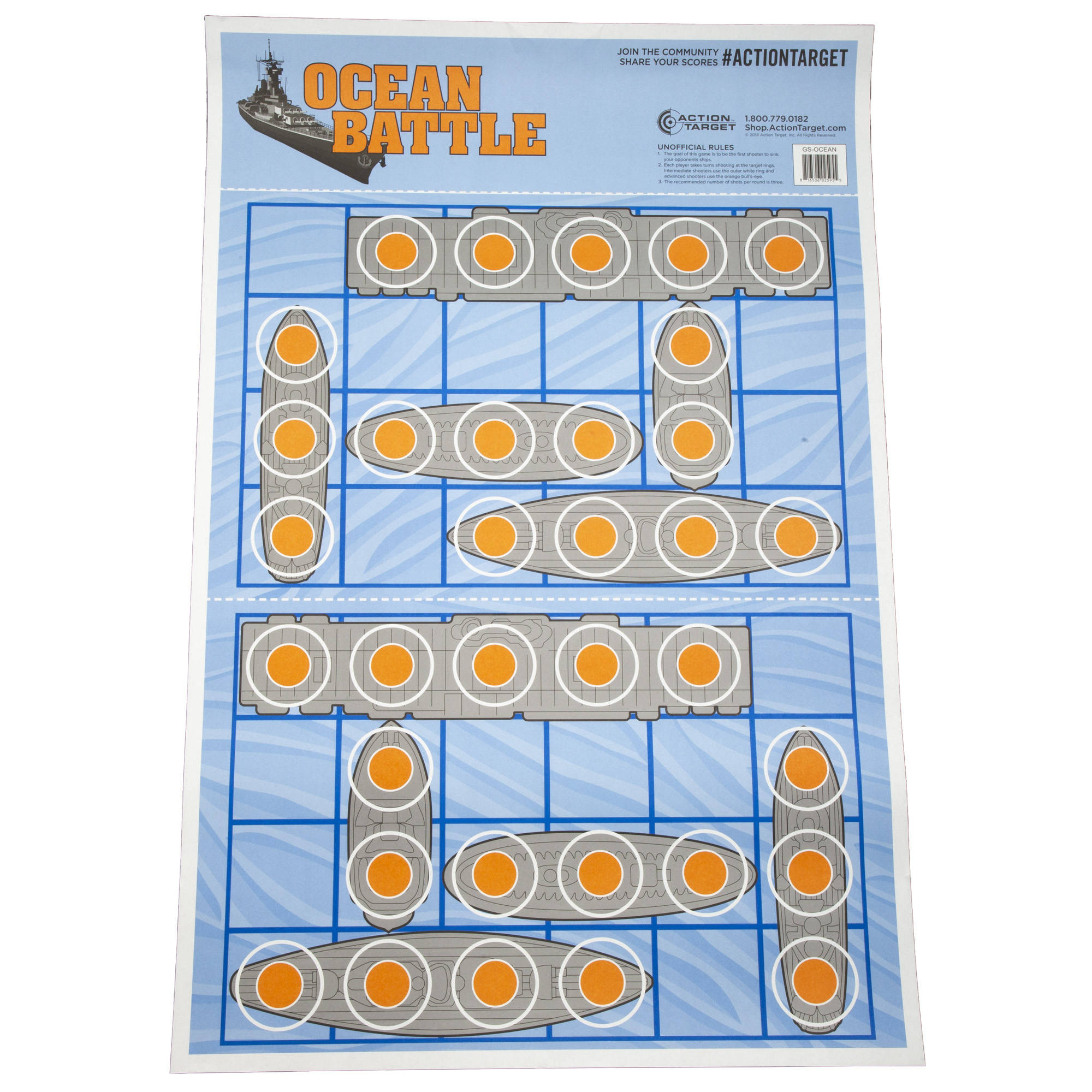 ACTION TGT OCEAN BATTLE 100PK