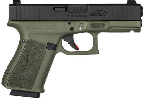 Tristar APOC Handgun 9mm Luger 15rd Magazine 4" Barrel Fiber Optic Sights OD Green/Black - Image 5