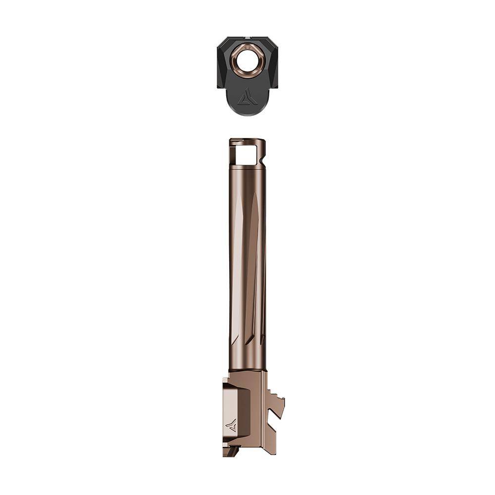 Radian Weapons Afterburner and Ramjet Combo Ported Barrel and Compensator for Glock 17 Gen 5 Bronze Black