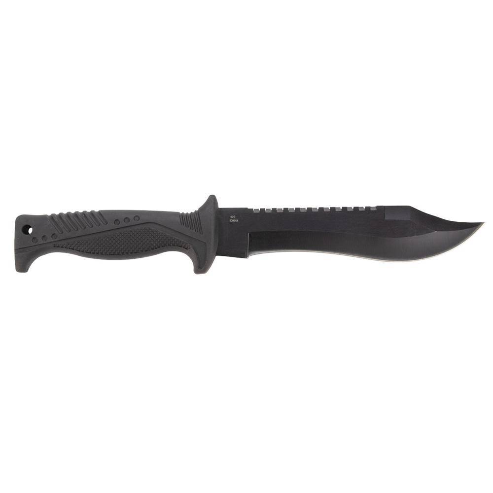 SOG Knives Pinnacle Bowie Fixed Knife 7-1/2" Clip Point Blade Black - Image 4