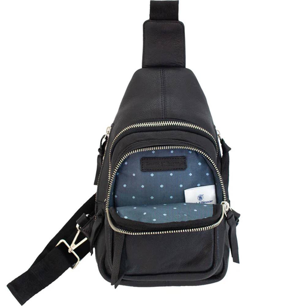 Smith & Wesson Concealed Carry Purse Sling Bag Black - Image 2