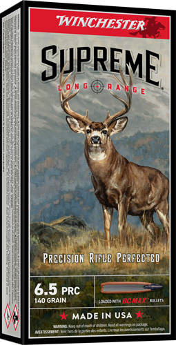 Winchester Supreme Long Range Rifle Ammunition 6.5 PRC 140gr PT 2900 fps 20/ct - Image 4