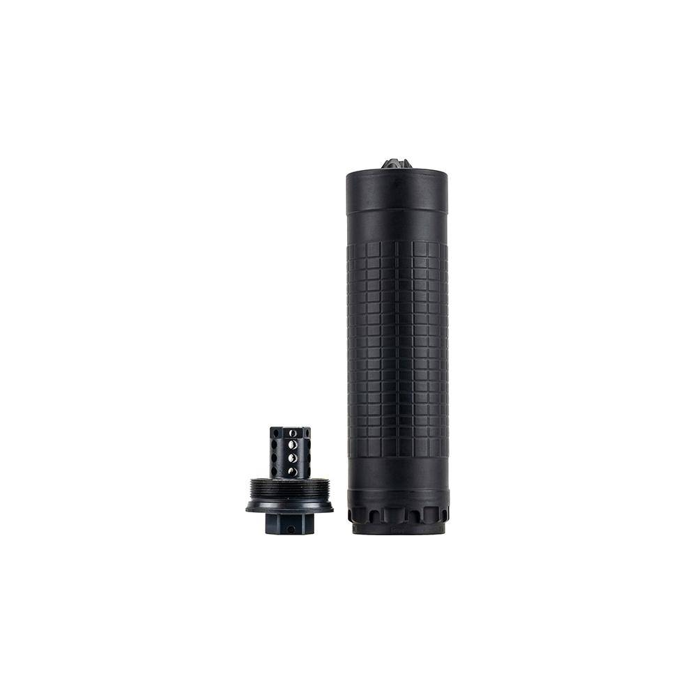 IWI Silencer 6 Direct Thread Suppressor 6mm  Nickel Alloy/Stainless Steel 1/2"-28 HUB-T Mount Black
