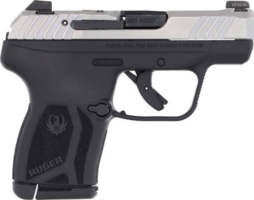 Ruger LCP MAX Handgun .380 Auto 10rd Magazine 2.80'' Black Oxide Barrel Loaded Chamber Indicator Stainless Slide/Black Grip Thumb Safety - Image 6