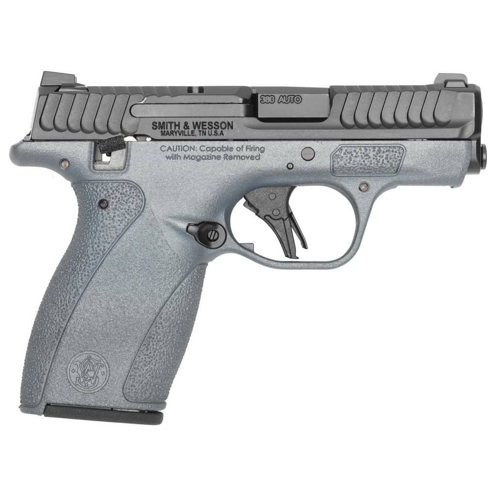 S&W M&P Bodyguard 2.0 Blue Titanium Thumb Safety Handgun .380 Auto 10(1)&12(1)rd Magazines 2.75" Barrel Titan Blue Grip