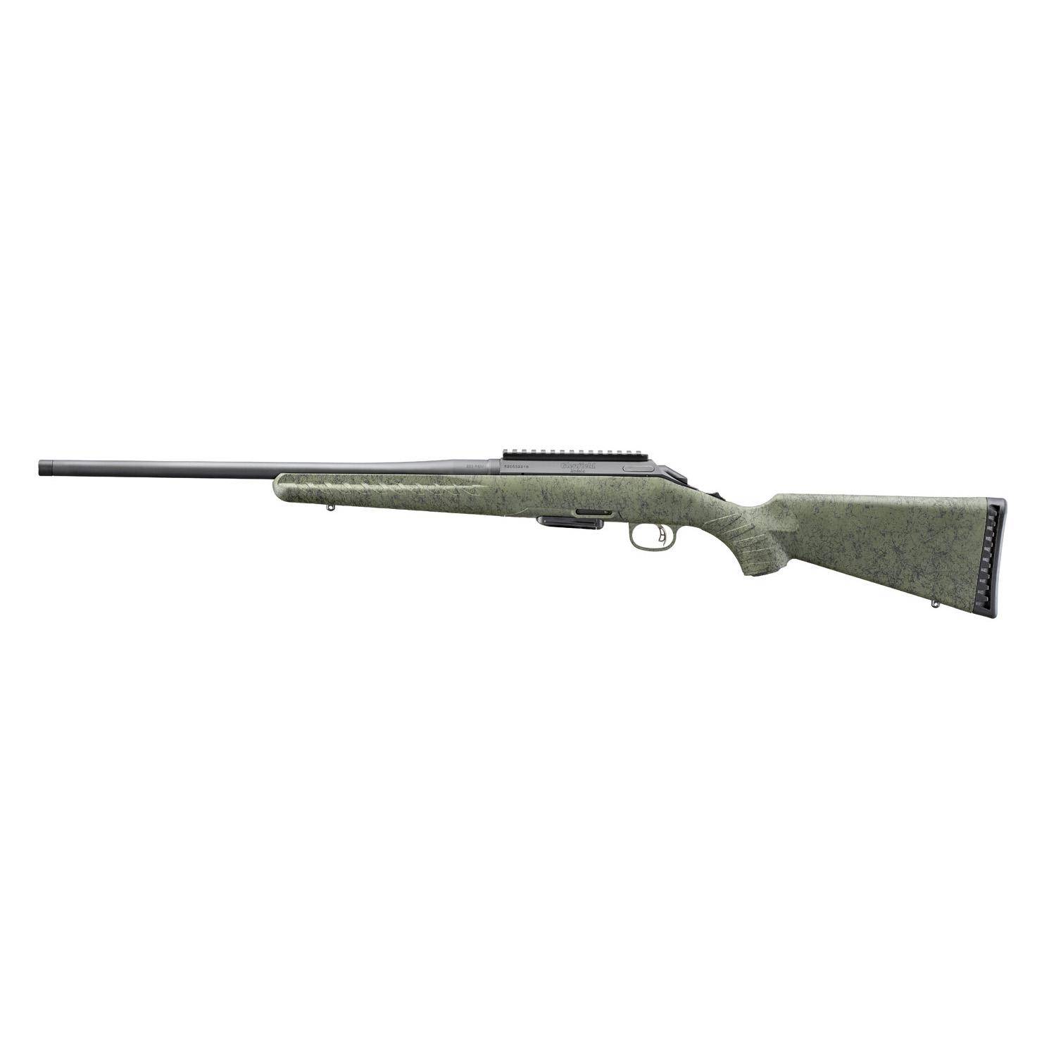 Glenfield Model A Bolt Action Rifle 223 Rem 5rd Capacity 20" Threaded Barrel Moss Green Splatter Stock - Image 4