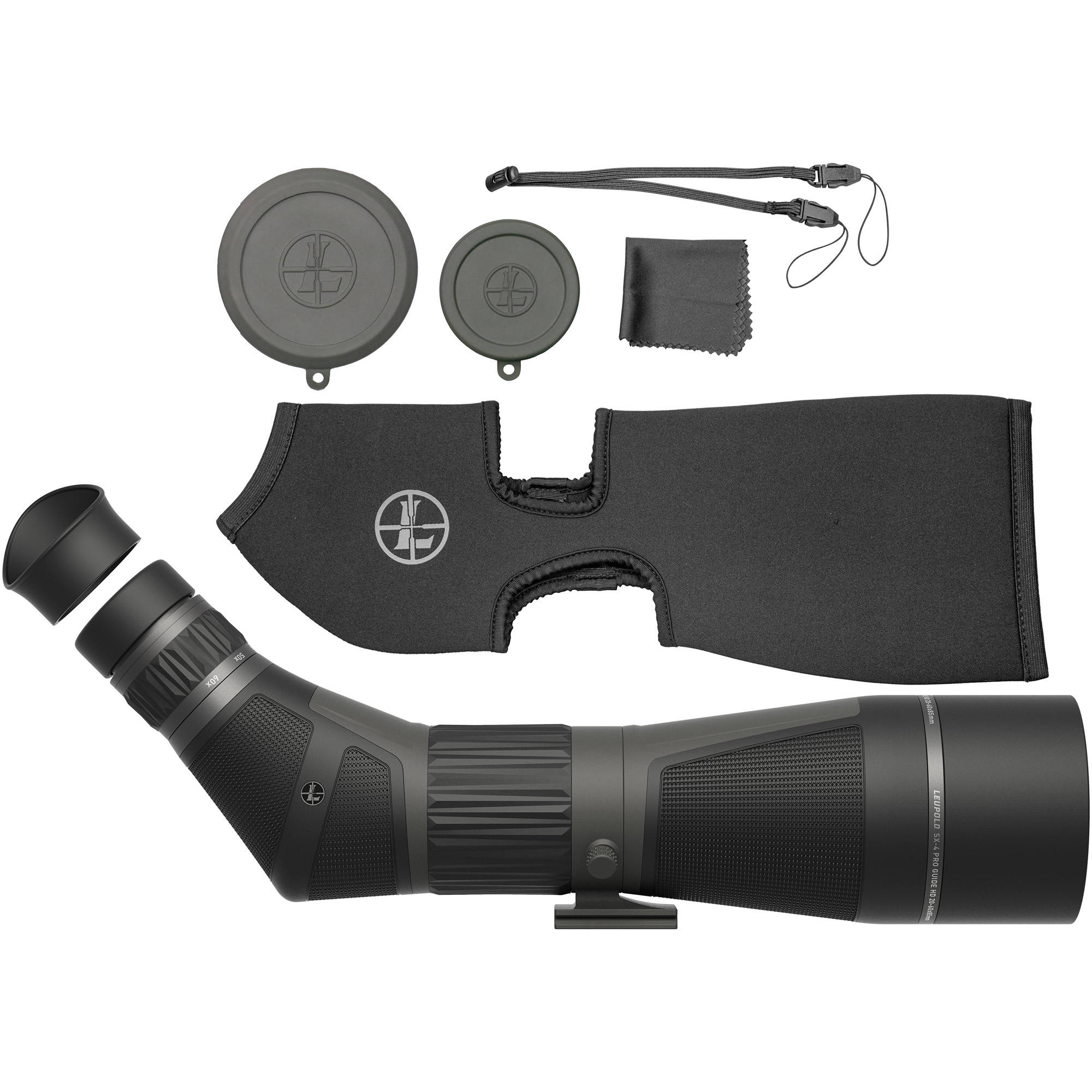 Leupold SX-4 Pro Guide HD Gen 2 Spotting Scope 20-60x85mm Angled - Image 6