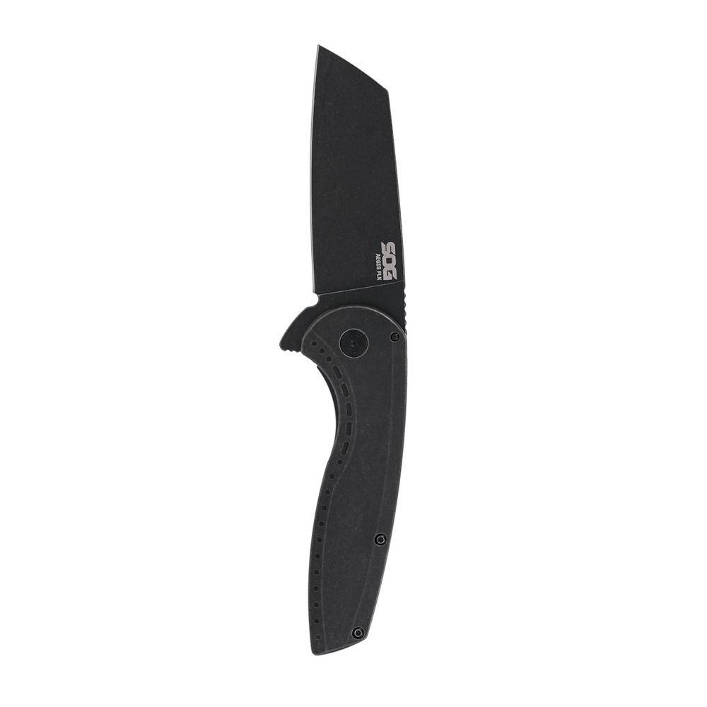 SOG Knives Aegis FLK 2.0 Folding Knife 3-1/4" Wharncliffe Blade Black