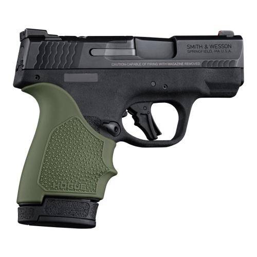 Hogue HandAll Beaver Tail Handgun Grip Sleeve S&W M&P 9 Shield Plus OD Green - Image 2