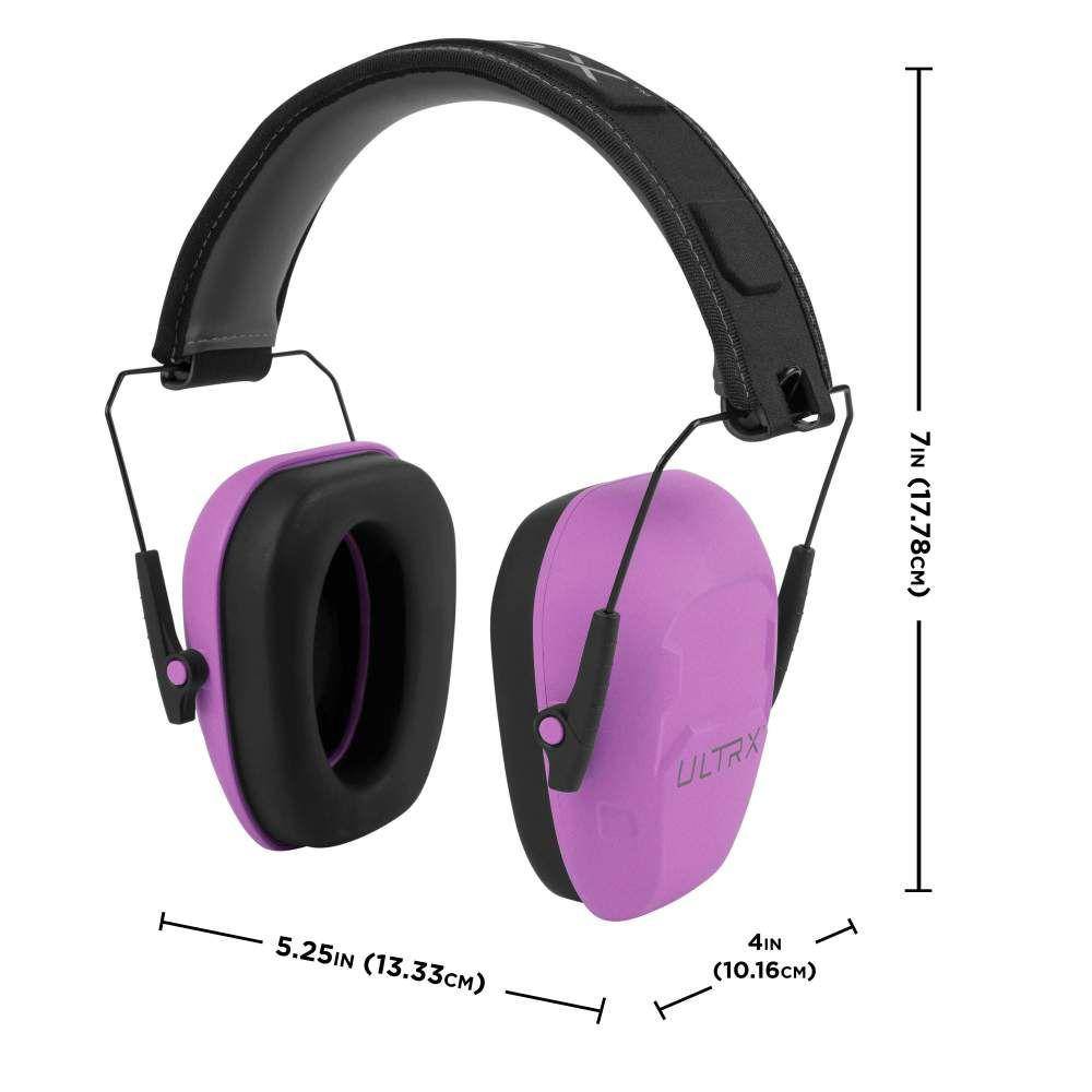 Allen ULTRX Shield Passive Ear Muffs 23dB Plum - Image 2
