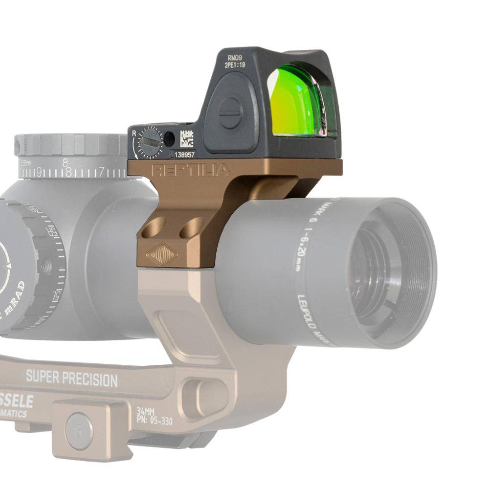 Reptilia ROF-90 Red Dot Mount for Trijicon RMR & SRO 34mm FDE - Image 2