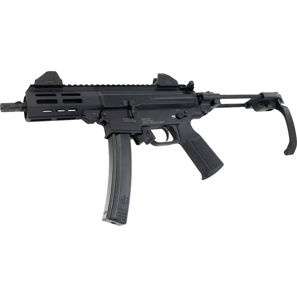 SDS Imports Mac IX Handgun 9mm Luger 30rd Magazines (2) 6.5" 1/2x28 Threaded Barrel Black with J-Brace