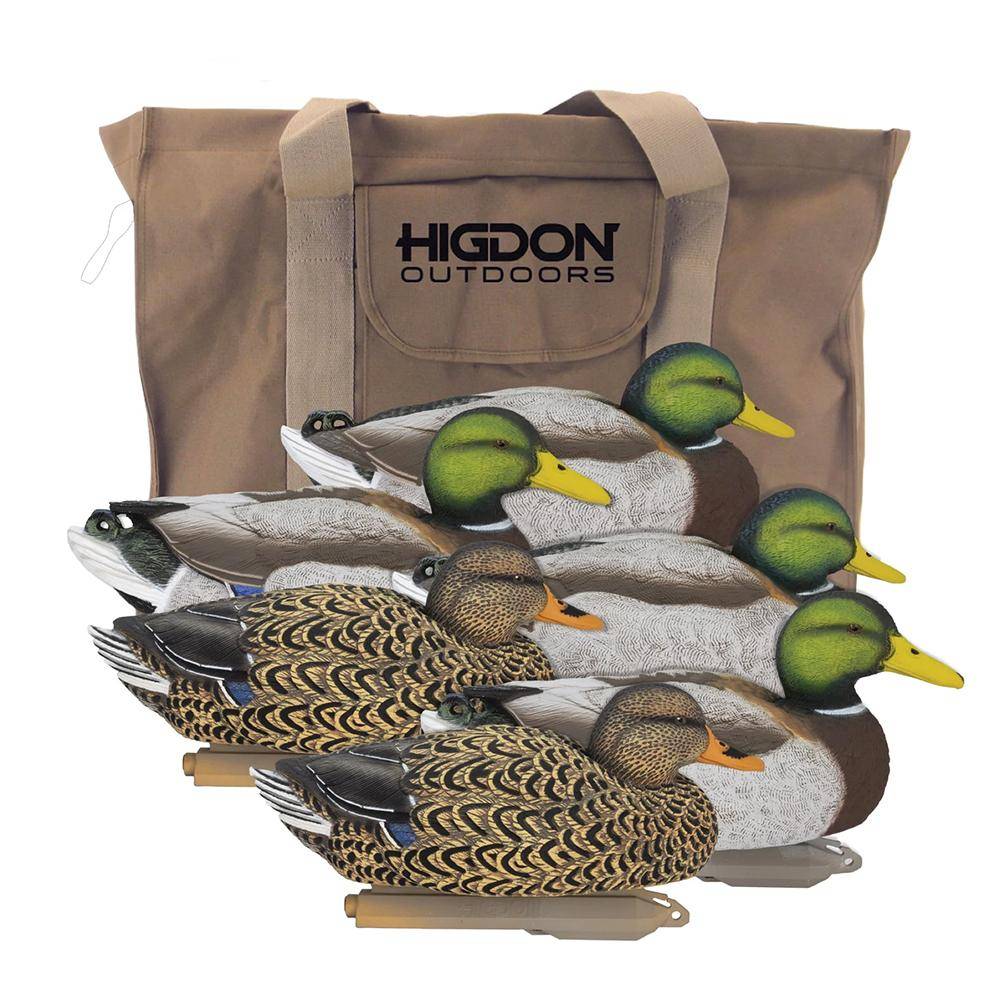 Higdon Legacy Mag Mallard Duck Decoys Magnum 6/ct with Bag