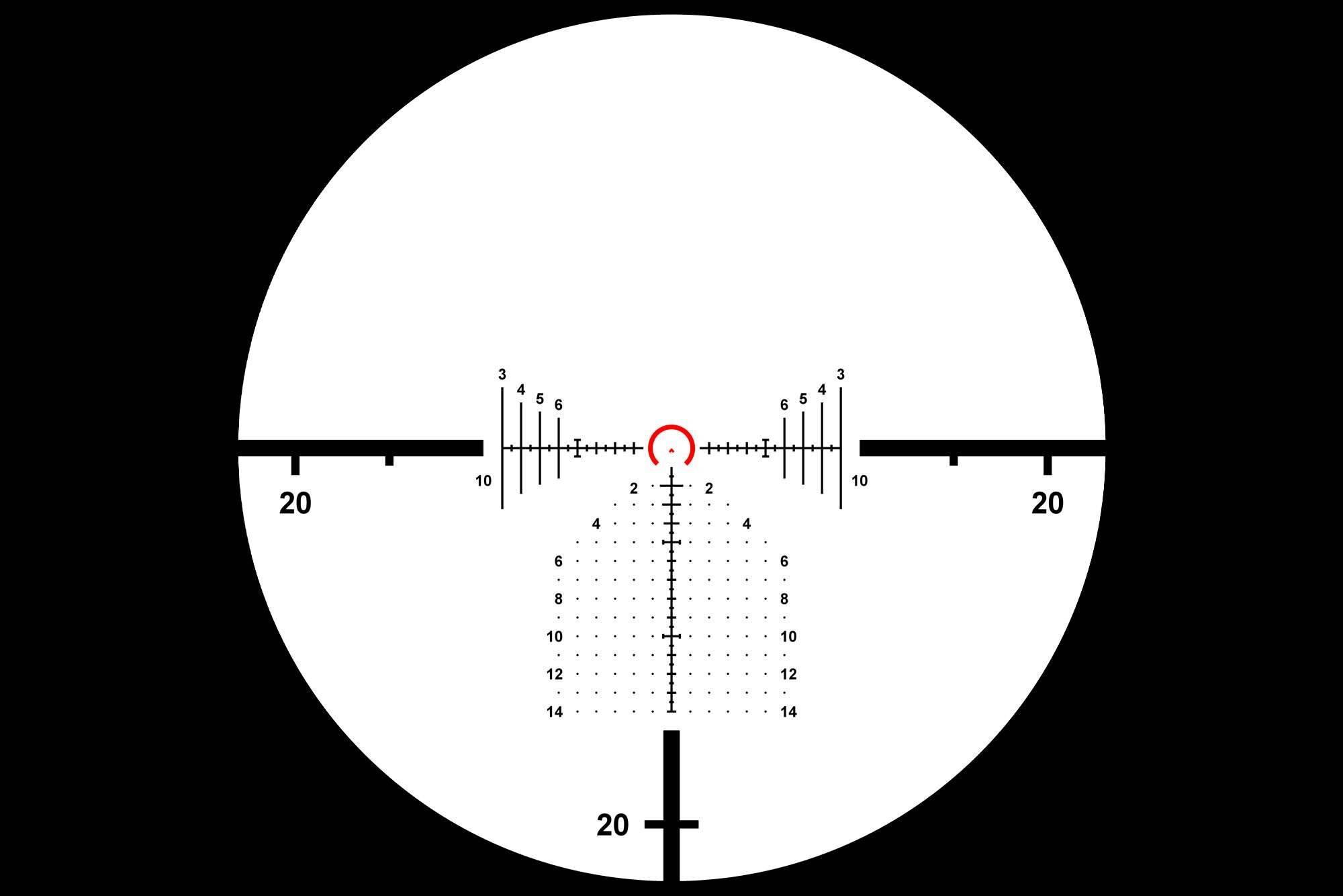 Primary Arms Compact PLxC 1-8X24 FFP RDB Rifle Scope - ACSS Griffin MIL G2 Reticle - FDE - Image 8