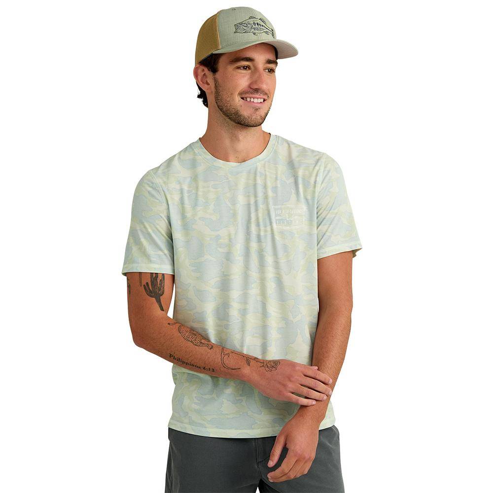Huk Drift Performance Short Sleeve Shirt Pale Algae Camo S - Image 3
