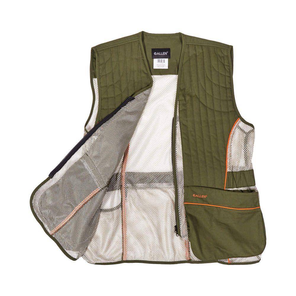 Allen Ace Shooting Range Vest with Moveable Shoulder Pad R or L Green M/L - Image 3