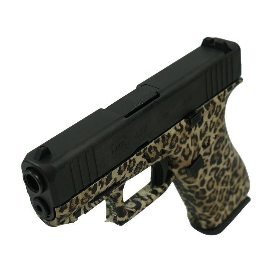 Glock 43X Leopard Print Frame Handgun 9mm Luger 10rd Magazines(2) 3.4" Barrel Accessory Rail USA Made - Image 3