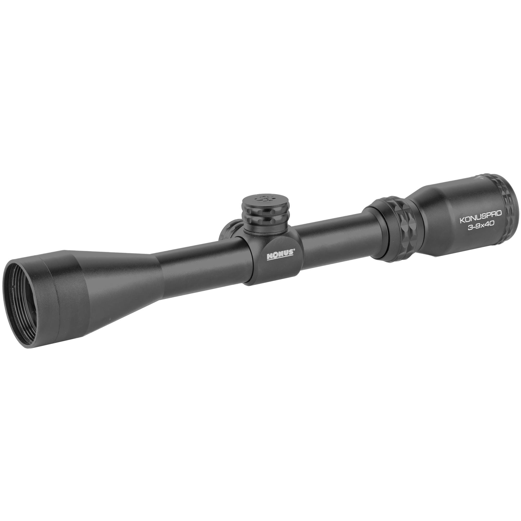 KonusPro 550 Rifle Scope - 3-9x40mm Engraved 550 Ballistic Reticle Matte Black - Image 2