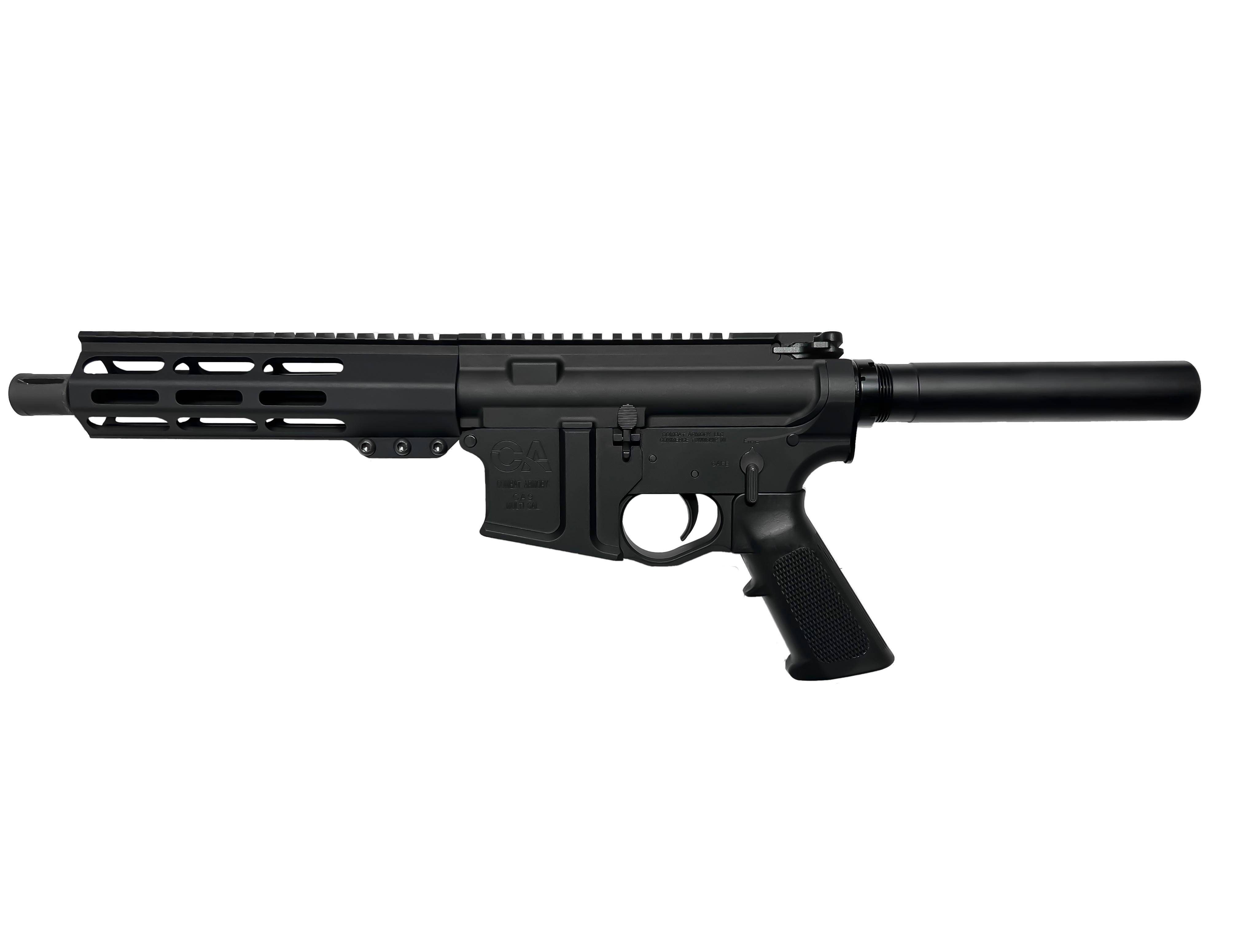 Combat Armory CA-15 Pistol 5.56mm 10rd Magazine (1) 7.5" Barrel 7'' Full Pic M-LOK Rail