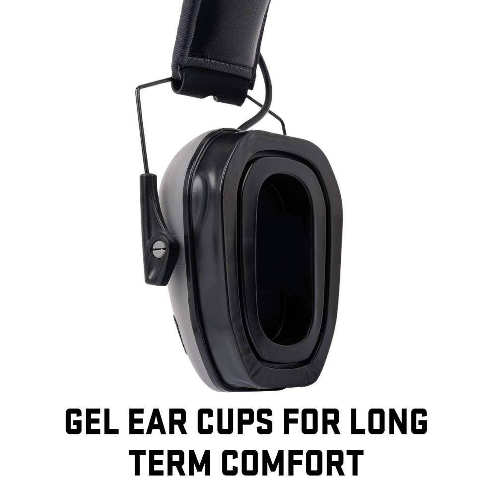 Allen ULTRX Bionic Fuse Bluetooth Electronic Ear Muffs 22dB Cement Grey - Image 6