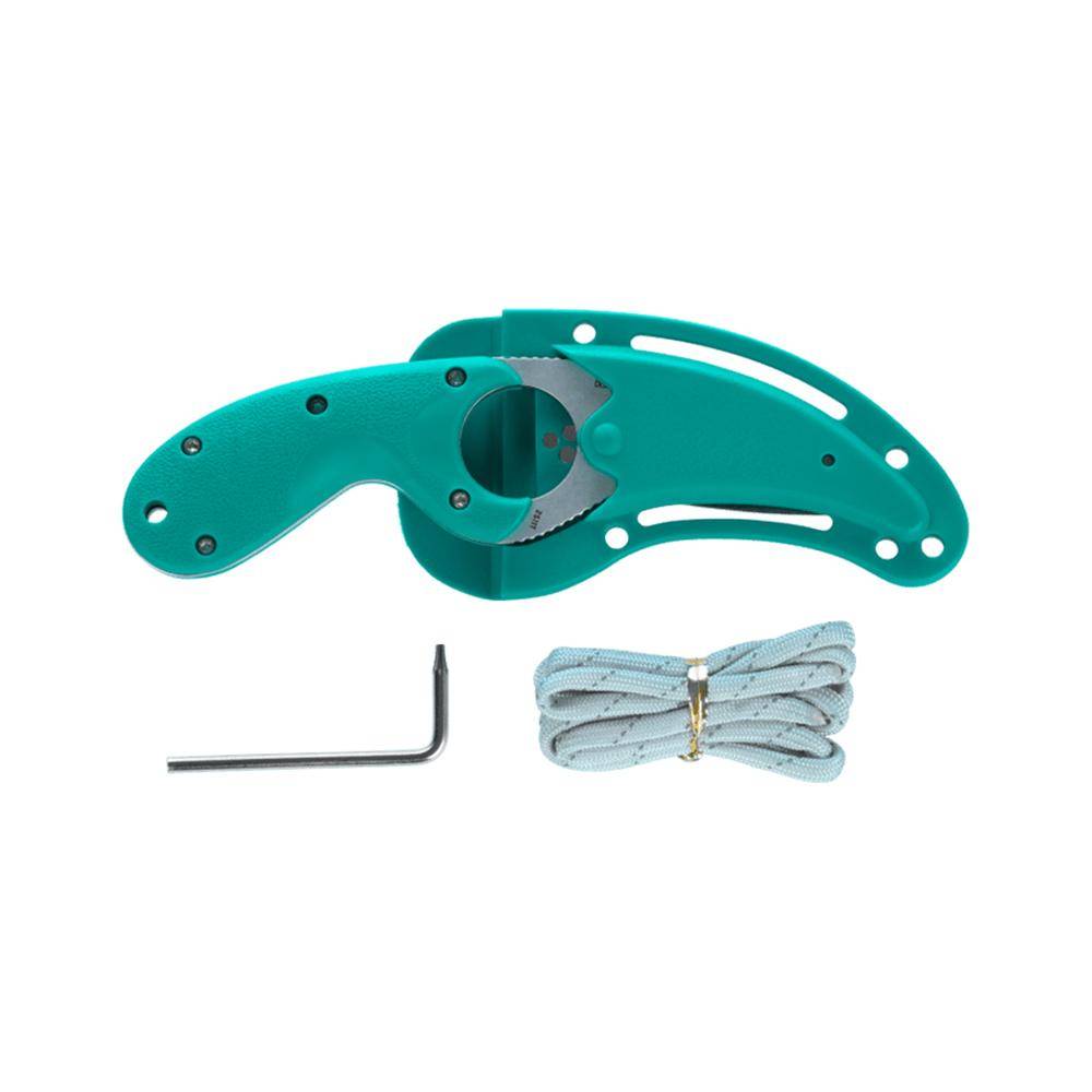CRKT Bear Claw Fixed Knife 2-2/5" Hawkbill Blade Green - Image 5