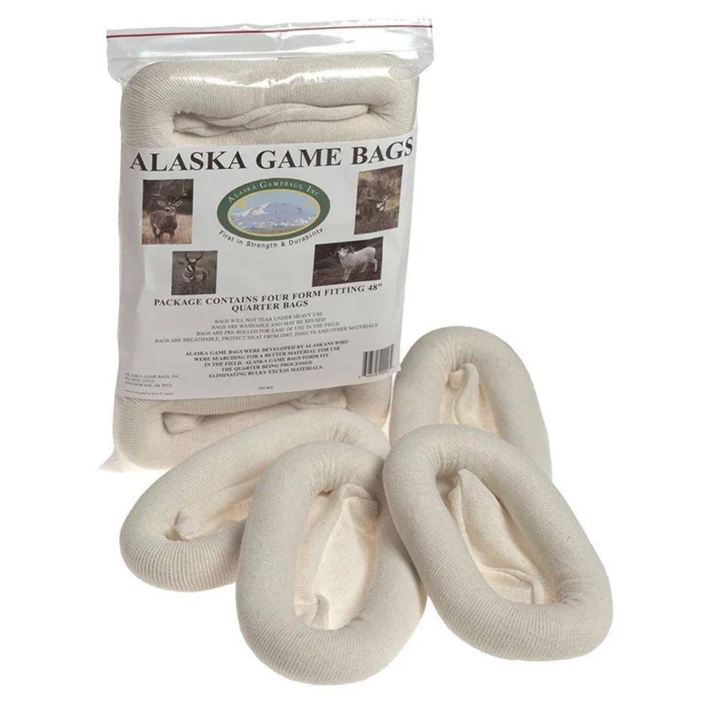 Alaska Game Bags Guide Series Rolled Quarter Game Bag Double Weight 48" Quarter Bags 4/ct