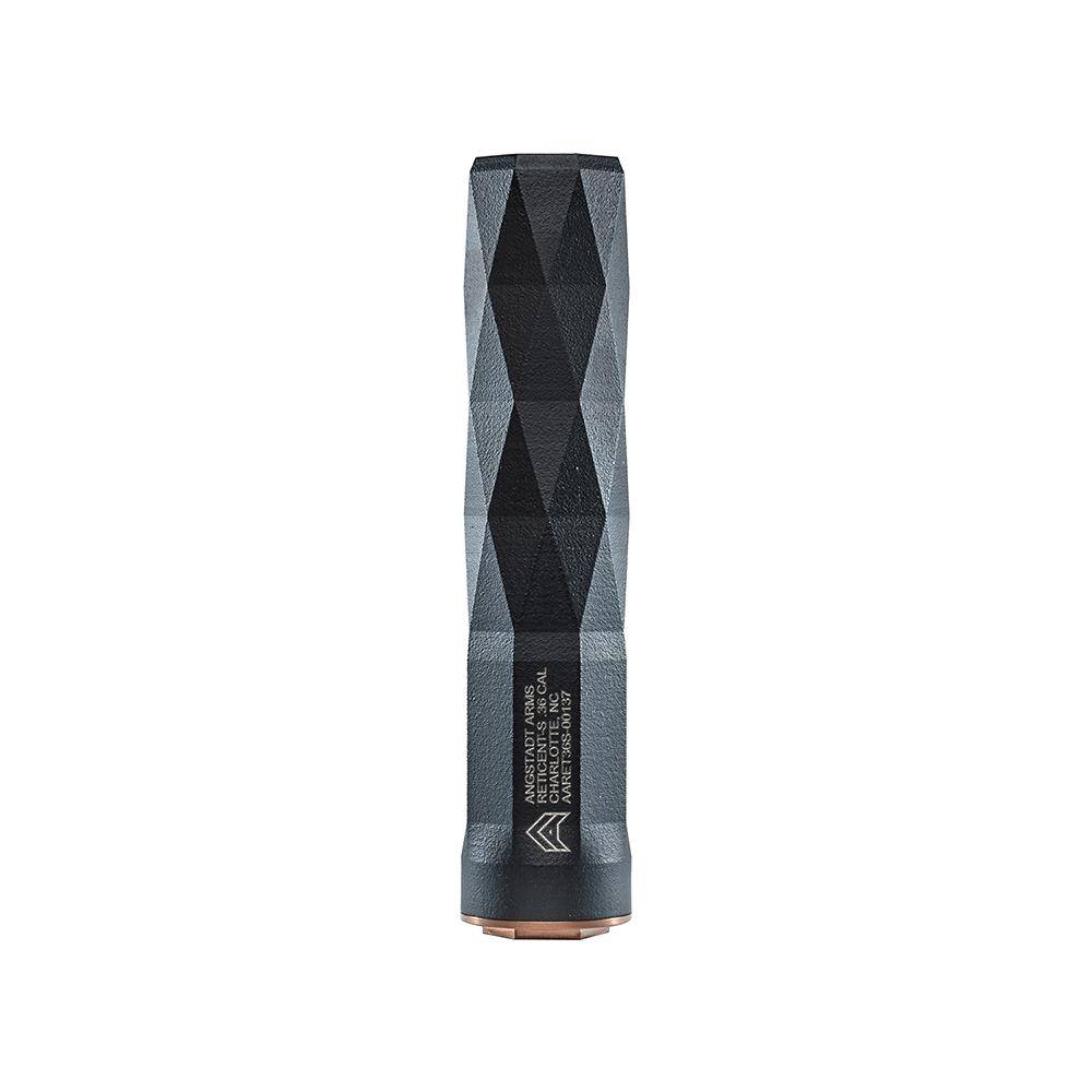 Angstadt Arms Reticent 360S Suppressor Up to 9mm Luger/.360 cal 6.8" 1/2x28 Thread HUB Compatible Black