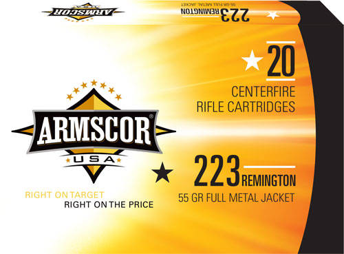 ARMSCOR 223REM 55GR FMJ 20/1000 - Image 2