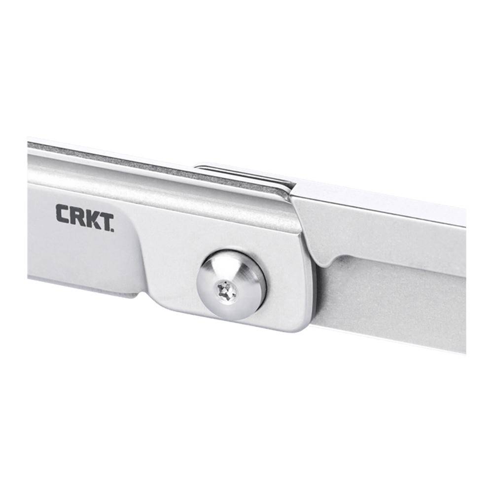 CRKT Box Key EDC Folding Pocket Knife 1-1/4" Blade Silver - Image 5