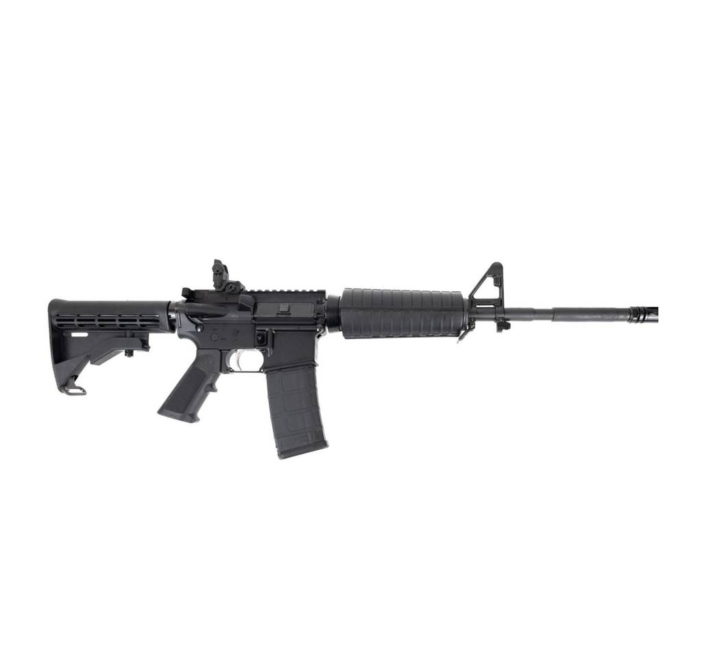 DPMS DPM4-FSB M4 AR-15 Rifle 5.56mm 30rd(1) 16" Threaded Barrel Magpul MBUS Rear Sight Black M4 Stock