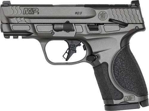 S&W M&P 9 M2.0 Metal Compact OR Handgun 9mm Luger 10rd Magazine(2) 3.6" Barrel Tungsten Gray Cerakote Thumb Safety - Image 7