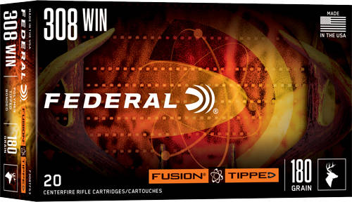 Federal Fusion Tipped Rifle Ammunition 308 Win 180gr PT 2600 fps 20/ct - Image 4