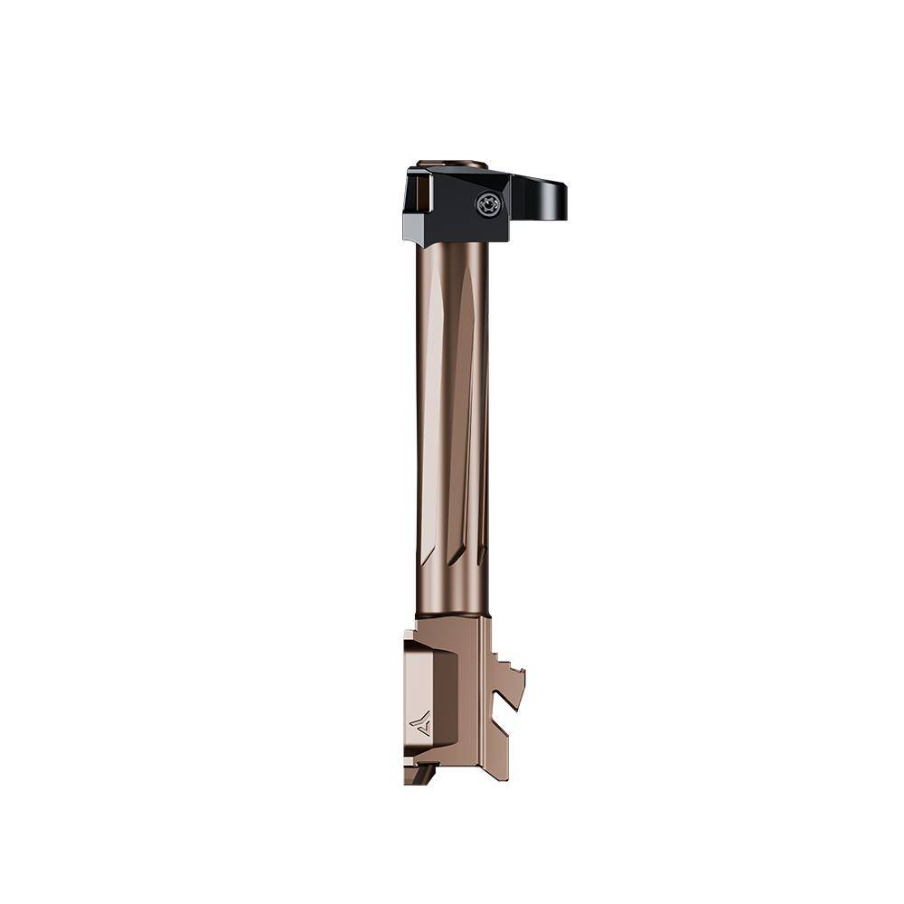 Radian Afterburner and Ramjet Micro Compensator and Ported Handgun Barrel for Glock G43 Bronze - Image 3