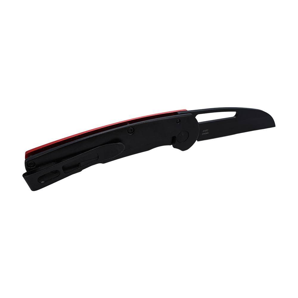 SOG Knives Escape FL Folding Knife 3" Sheepsfoot Blade Red Black - Image 6
