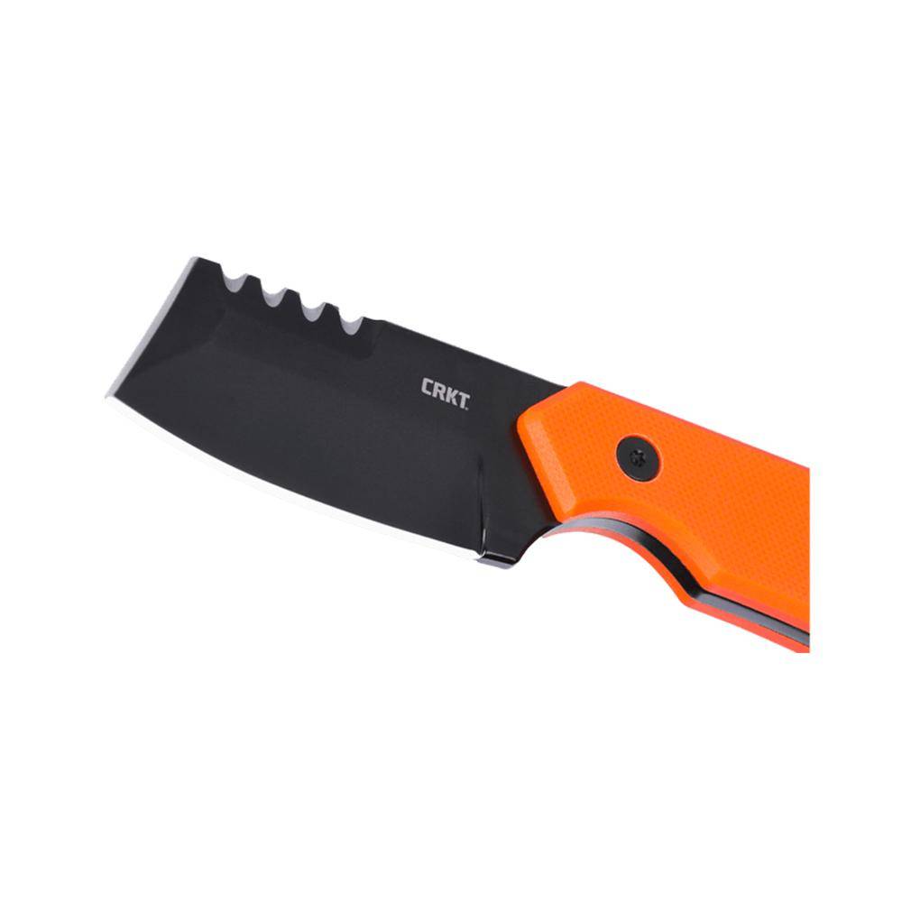 CRKT Razel Compact Fixed Knife 2-3/10 Chisel Blade Orange - Image 3