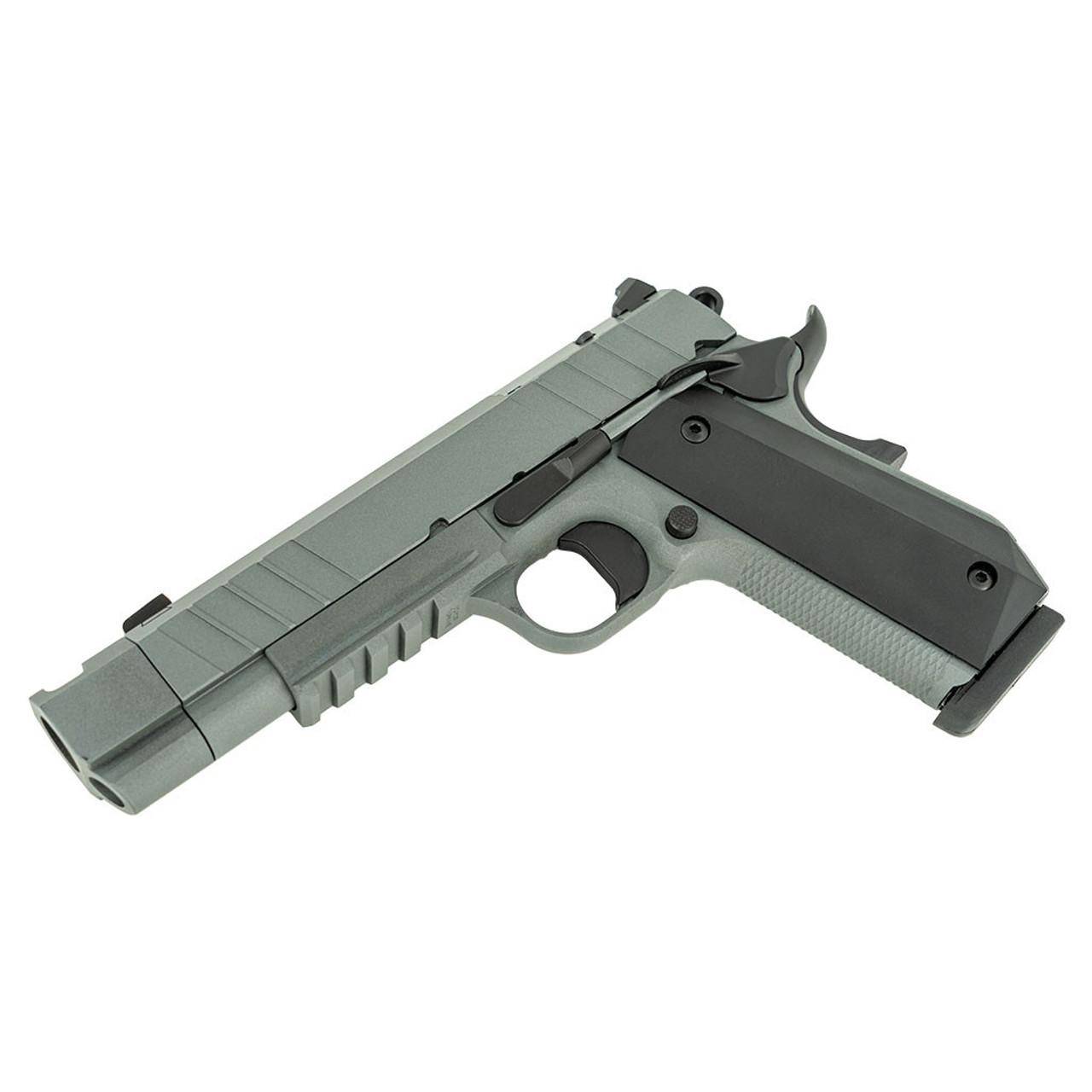 Tisas 1911 Nightstalker SF-C Handgun 10mm Auto 10rd Magazine 4.25'' Compensated Barrel Cerakote Grey Finish - Image 2