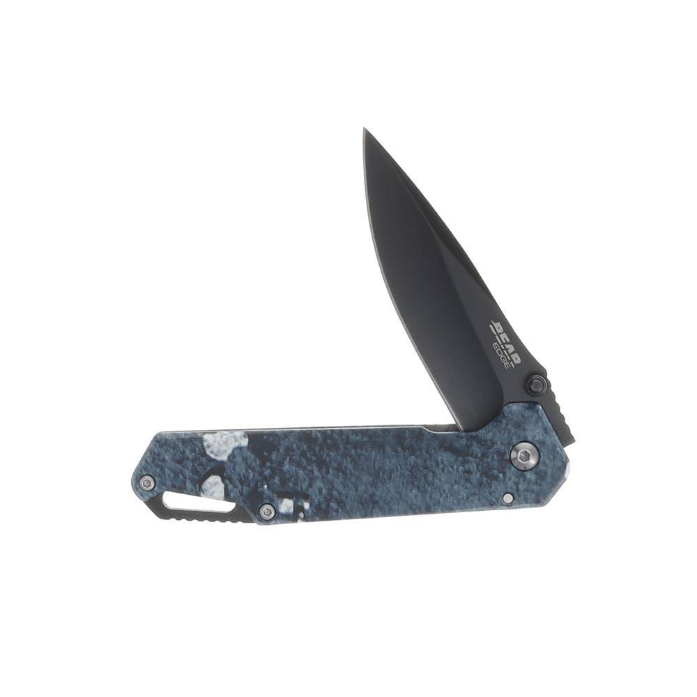 Bear & Son Edge Folding Knife 3" Drop Point Blade Truetimber Rift - Image 3