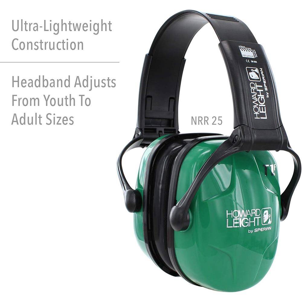 Howard Leight Shooting Sports Safety Combo Kit 25dB Ear Muffs with Clear Shooting Glasses - Image 2