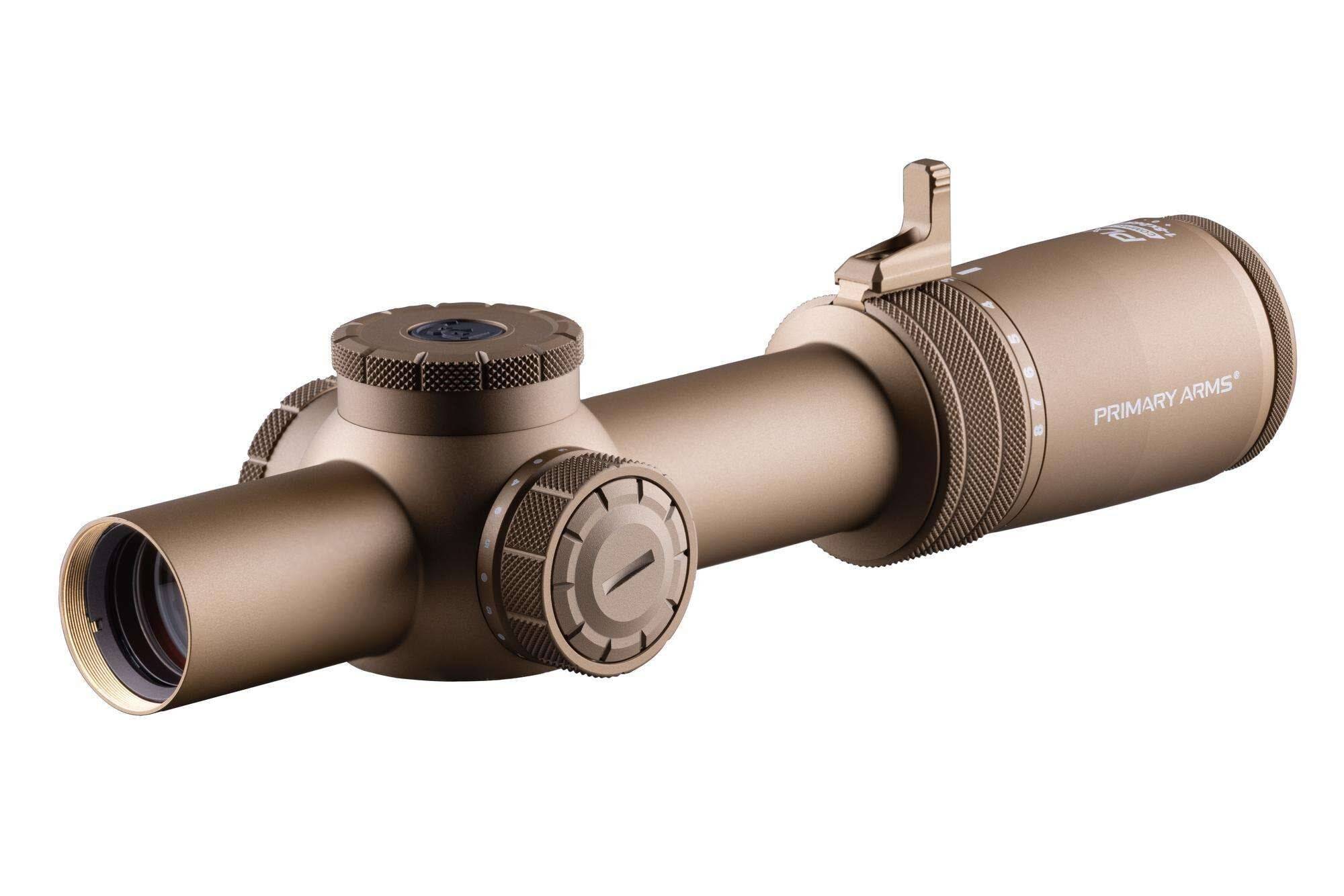 Primary Arms Compact PLxC 1-8X24 FFP RDB Rifle Scope - ACSS Griffin MIL G2 Reticle - FDE - Image 4